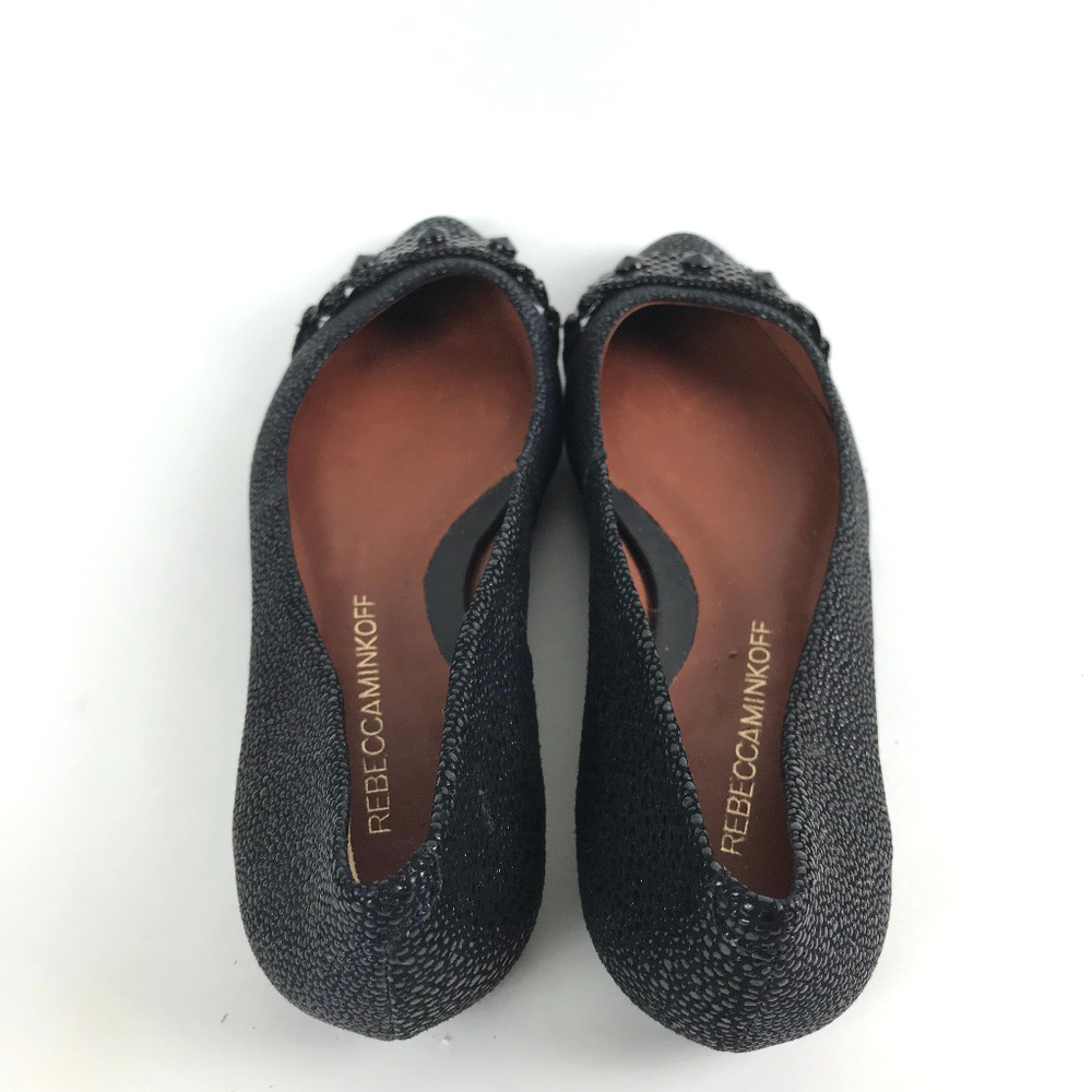 Rebecca Minkoff Flats Size 6 Black Pebble Studded - Picture 5 of 8